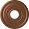 Ekena Millwork Valeriano Ceiling Medallion (Canopies up to 6 1/4"), 12 1/8"OD x 3 5/8"ID x 3/4"P, Polished Copper CM12VAPOS - alternate 1